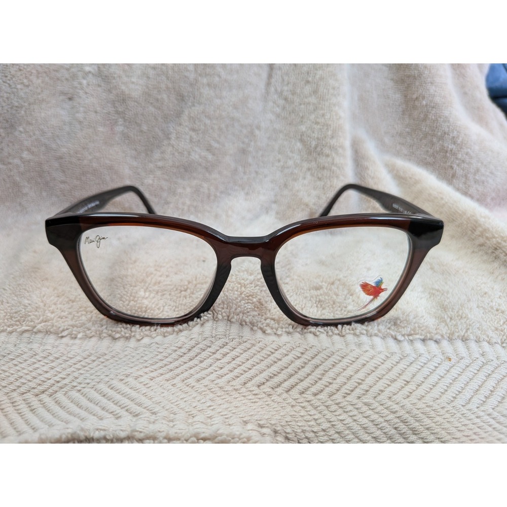 Maui Jim Eyeglasses MJO 2121-18E Translucent Brown Frames 51-21-145 Italy